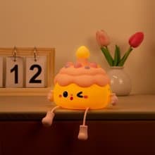 生日蛋糕硅膠夜燈
