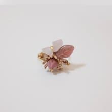 繁花戒指 - 粉晶