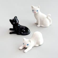 padou Classic Cat Ceramic Figure Gift Present Cute Cutlery Chopsticks Japan