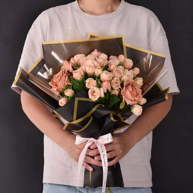 Meric Garden  仿真暮粉頌歌 Rosé Nocturne花束