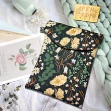 袋物系列-美國限量布AGF薄棉布荒野花花收納袋-7.8吋電子書保護套