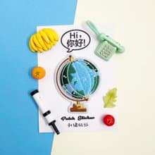 刺繡貼紙-地球儀