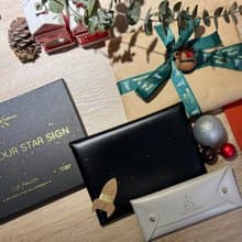 【黑白對決】皮質文具收納包 聖誕禮盒組