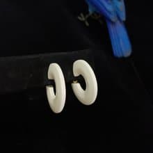 vintage jewelry  NAPIER 古董賽珞珞 環形夾式耳環