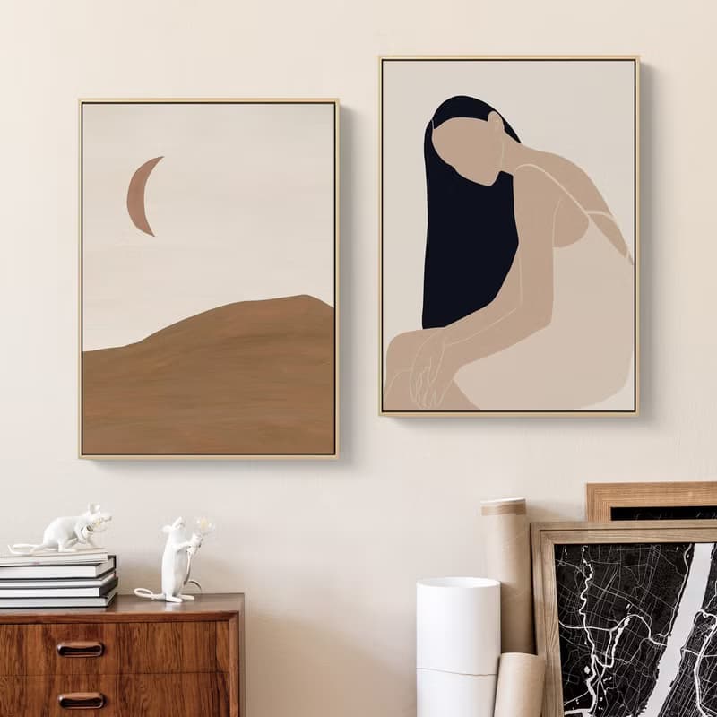Woman - 插畫/手繪/北歐/極簡/掛畫/新居禮物/房間佈置