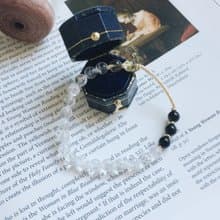 Enko | 貝利隱藏的期待 黑曜石 白水晶 黃水晶 14k包金手鍊