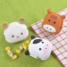 牧場動物造型矽膠口金包  馬 / 乳牛 / 綿羊