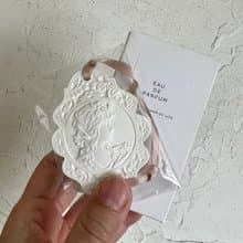 戀戀法式袖珍浮雕石膏擴香片(擴香石) -2片裝-純白無香