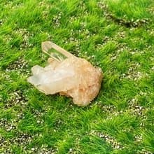 天然原礦可愛小迷你浪漫粉皮白水晶簇  辦公室 風水 療癒 擺件