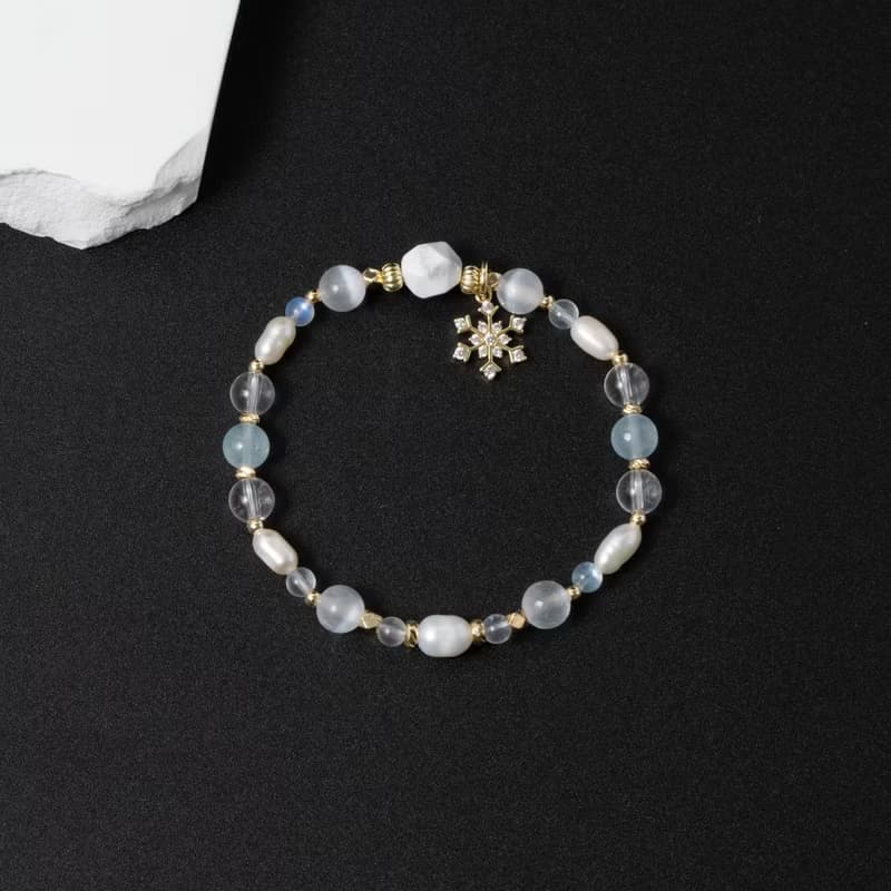 【北歐風】斯德哥爾摩的白夜 | 白松石/海藍寶/藍月光 | 能量水晶