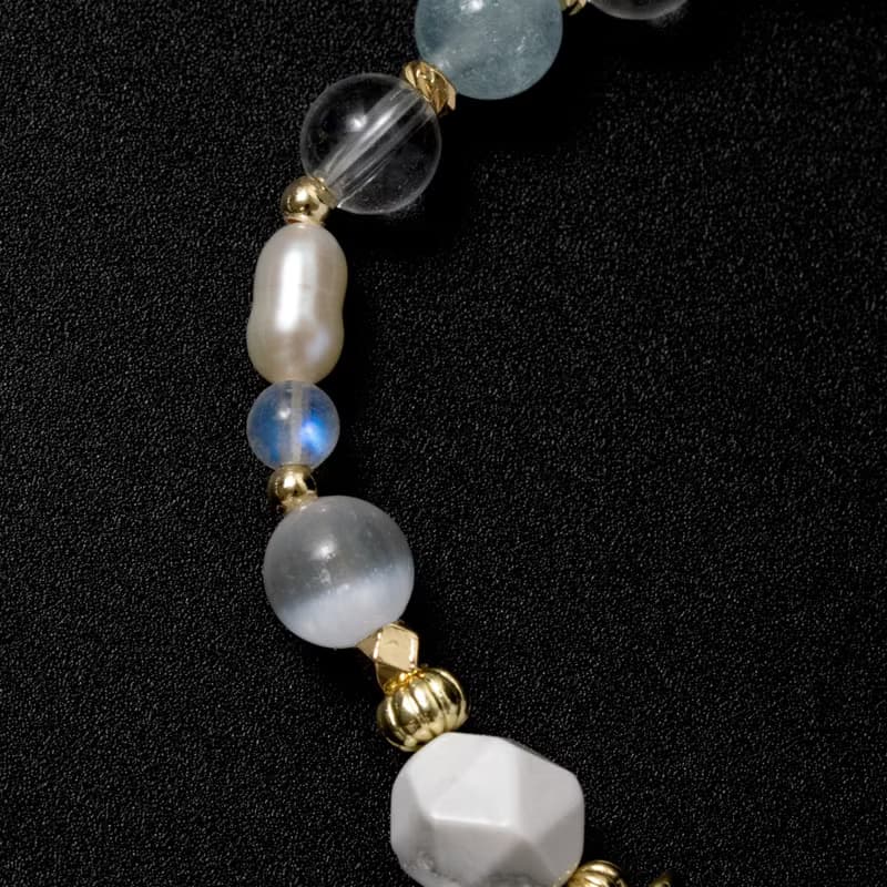 【北歐風】斯德哥爾摩的白夜 | 白松石/海藍寶/藍月光 | 能量水晶