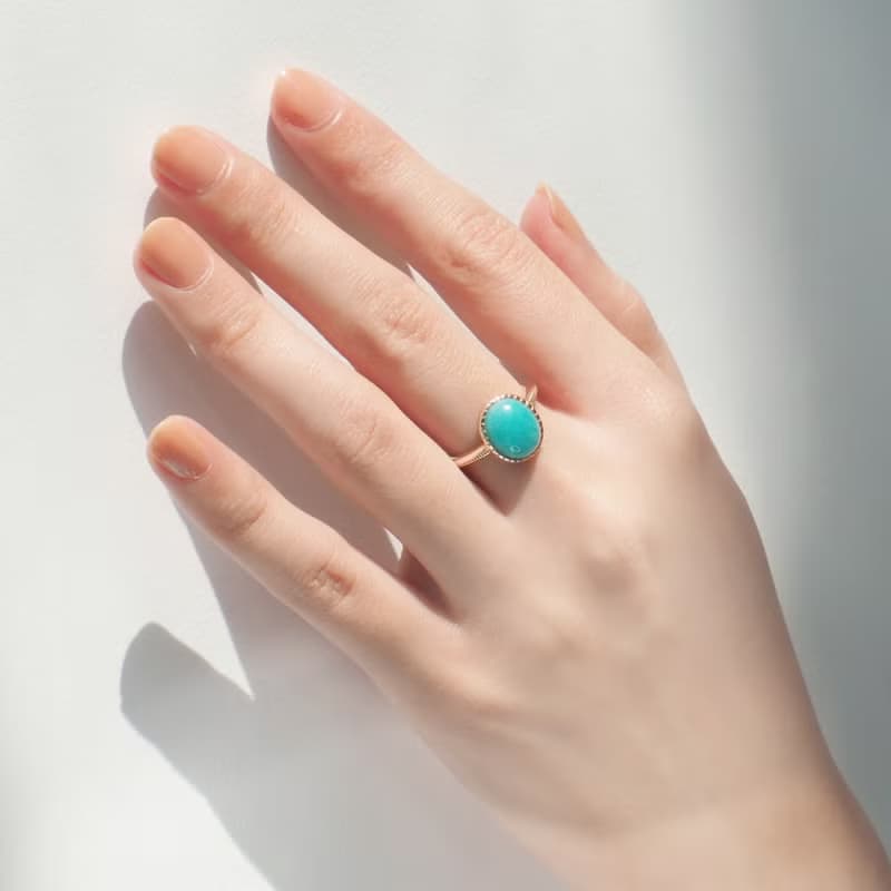 金芒溪谷 | 天河石 復古滾珠 銀戒 戒指 職場配件 情人節禮物