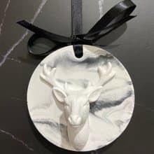 一鹿平安擴香石 吊掛款 動物系列 手作細工-聖誕禮物 送禮首選