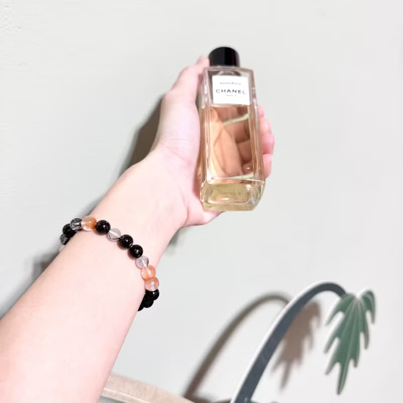 紅兔毛水晶黑髮晶手鏈組合/開運招財/水晶療癒/母親節禮物/送禮