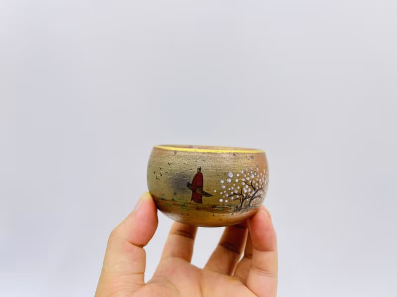 柴燒手繪杯