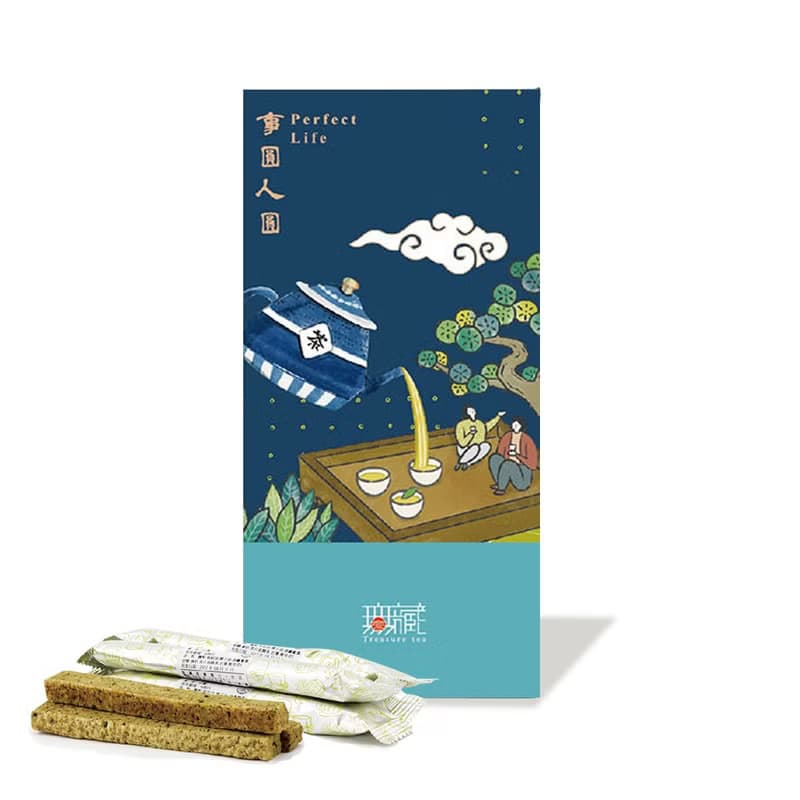 【無藏】中秋公益禮盒 綜合茶食C1 精美方盒組 (2茶+1千層棒)