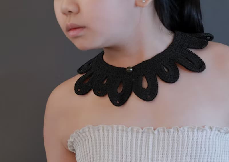 POPOPB 領子飾物 CUDDLY – BLACK (假領子 配飾 飾物 領圍)