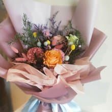 永生玫瑰康乃馨乾燥花束 情人節禮物 求婚花束  七夕