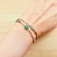 手編雙圈苧麻彩繩手鏈(兩色可選)