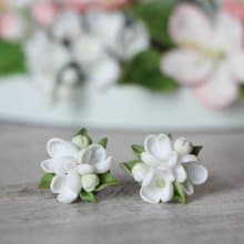 Wedding earrings Flower earrings Gift for girl Cute earrings