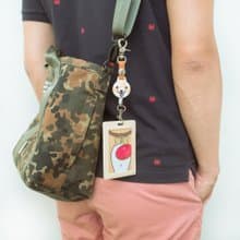 鉤式伸縮識別證,雙面圖案