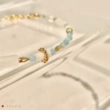 │輕奢│可爾必思 • 海藍寶 • 14K注金 • 14kgf