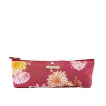 【城市印花-日本京都】禮物小筆袋 餐具袋 緋紅色