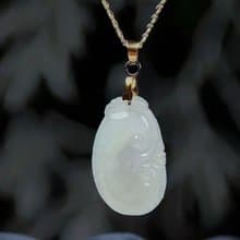 【願‧事事如意】冰種翡翠如意項鍊925純銀|天然緬甸A貨翡翠|送禮
