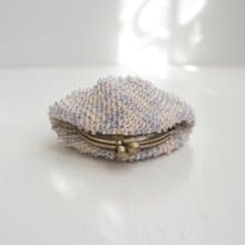 Ba-ba (m) Skipping Stiches Beads crochet square pouch No.2097