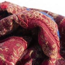 喀什米爾Cashmere/水煮羊毛披肩/針織圍巾/刺繡圍巾/羊絨披巾-花