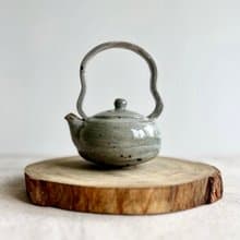 藍灰天 提樑壺 | 陶茶具