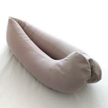 ::微瑕疵品(最後一張圖)::微粒型孕婦枕-棉麻灰  |  長枕.舒壓.助