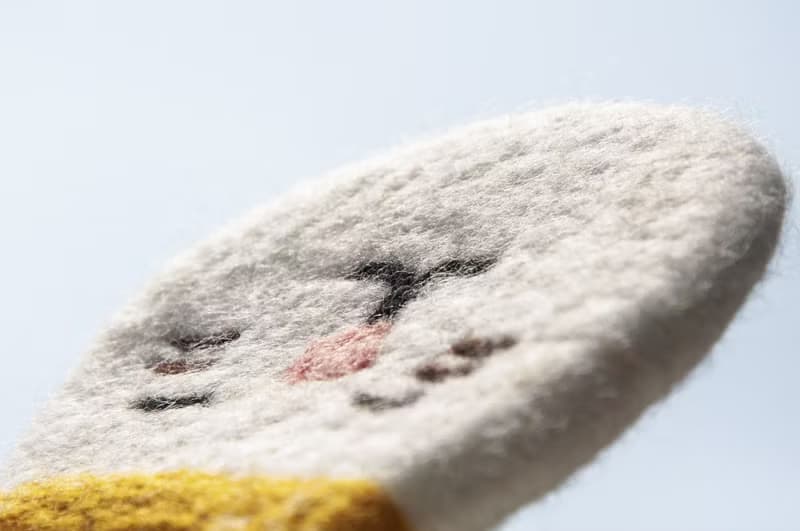 情人節禮物 聖誕交換禮物 森林系羊毛氈杯墊 動物杯墊-貓咪吸水墊