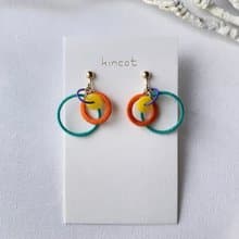 コネクト ピアス・イヤリング【グリーン】