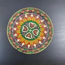 復古華麗琺瑯和青銅牆壁裝飾板 Smalto tex 波西米亞風別緻裝飾