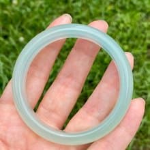 高冰天青色瑪瑙手鐲56.5