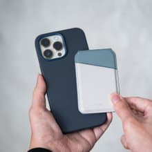 Lyden Ds Rfid 防磁波支架磁吸卡夾-象牙/松綠