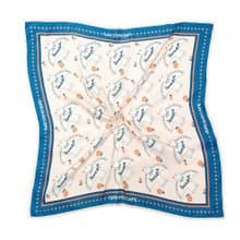 Peace Dove Bible inspired 100% silk scarf  平安鴿子聖經  真絲色丁90cm絲巾