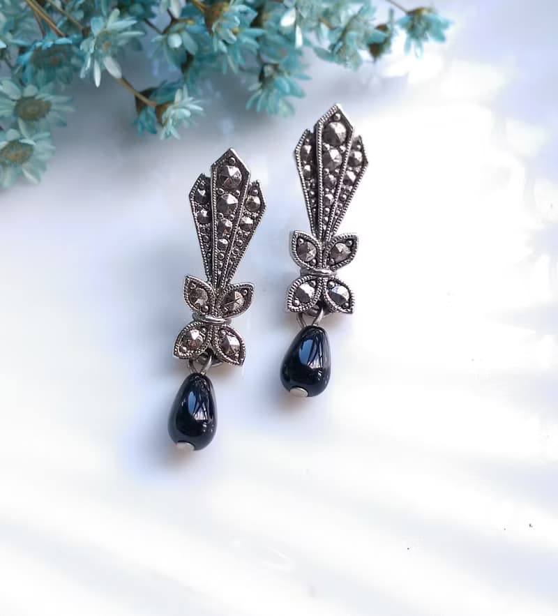 Vintage Jewelry 西洋古董飾品 AVON  藝術裝飾風格 針式耳環