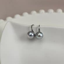 高跟鞋款 海水珍珠 akoya 真多麻 純銀耳環