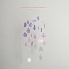 DIY-KIT| It's Raining in London-Violet-Raindrop |Shell Wind Chime Mobile |#0-373