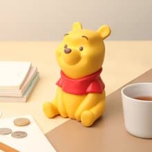 迪士尼小熊維尼造型存錢筒-正版Disney Winnie the Pooh玩具公仔