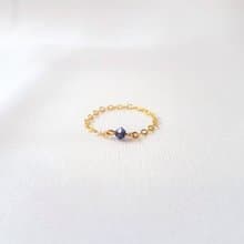 小水晶 鍊戒 (海洋藍)