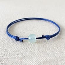 本命年【幸運路路通】翡翠韓國蠟線手鍊*TF2-04*招財、防小人