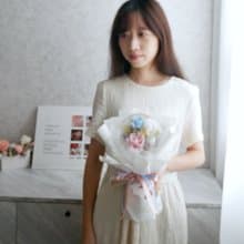 波波球小款永生玫瑰花束【七彩仙境】七夕情人節/畢業/周年紀念日