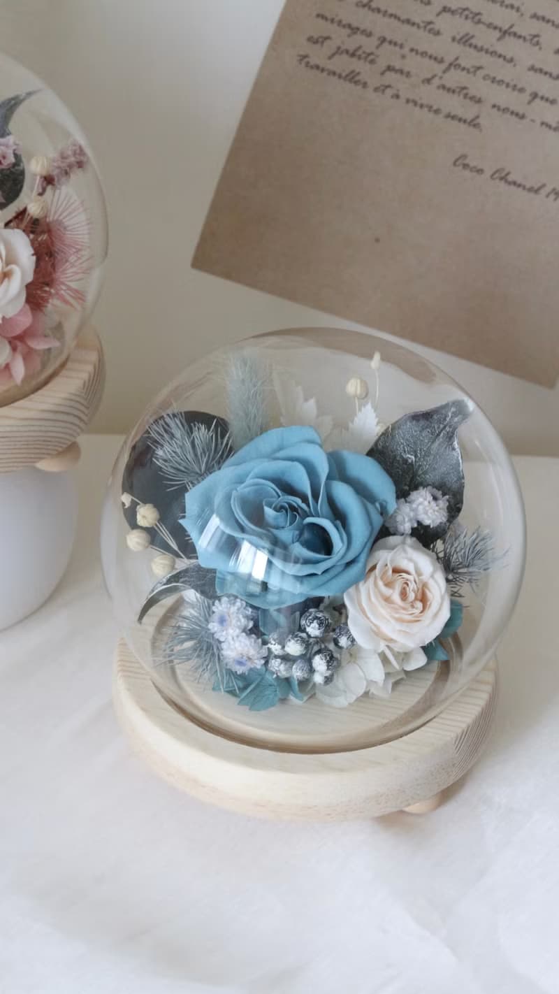 12cm 永生花玻璃球