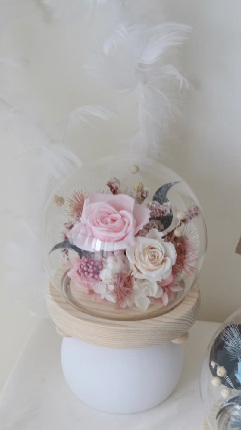 12cm 永生花玻璃球