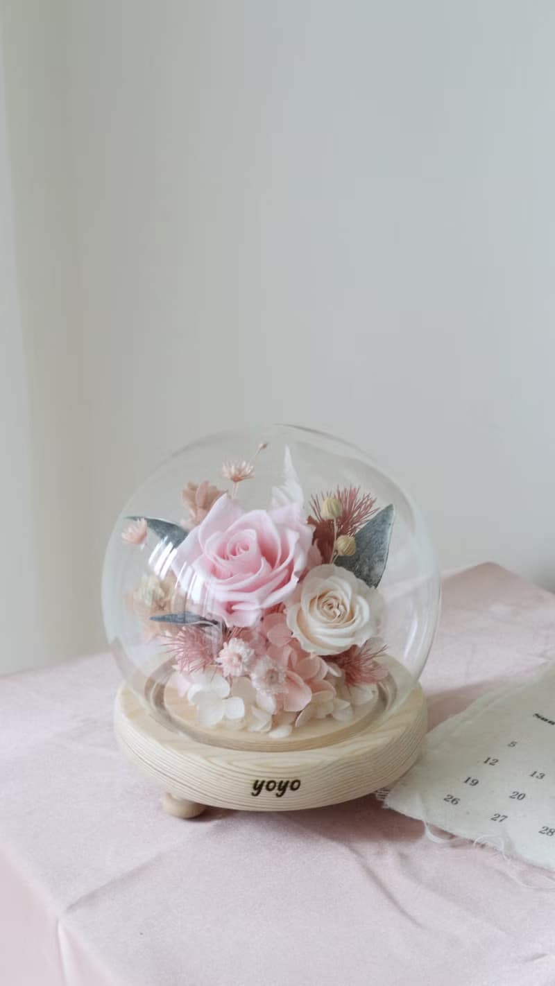 12cm 永生花玻璃球