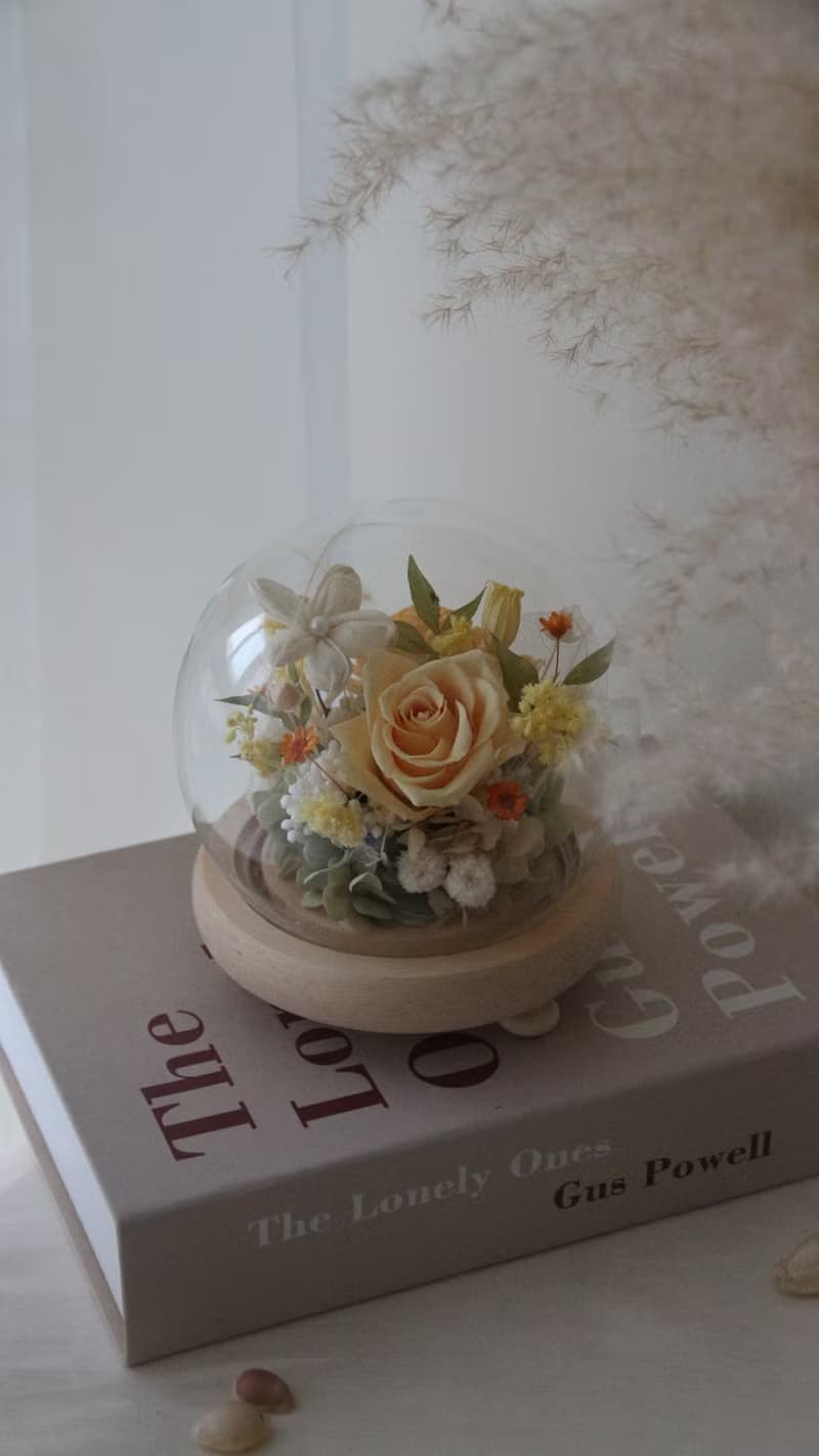 12cm 永生花玻璃球