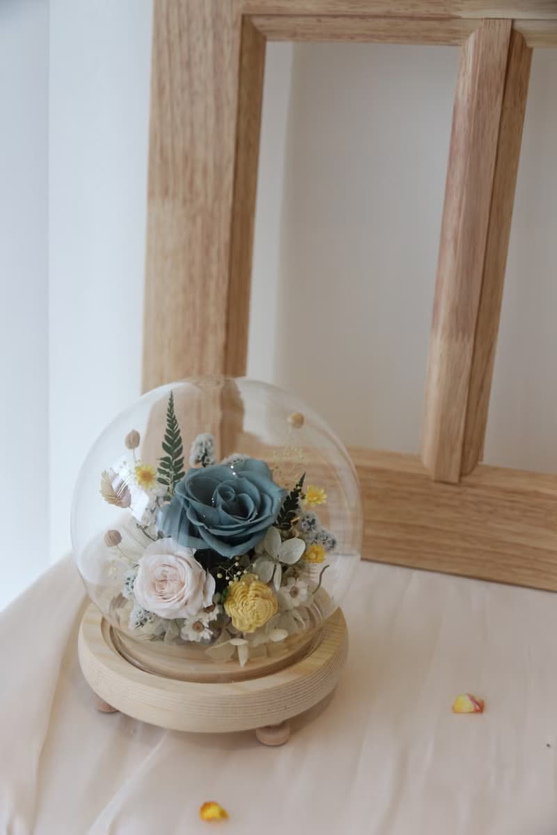 12cm 永生花玻璃球